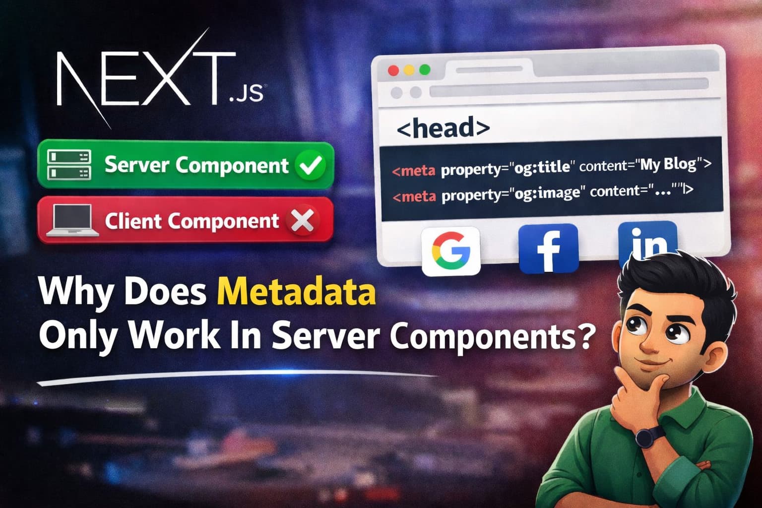 Next js metadata not working?